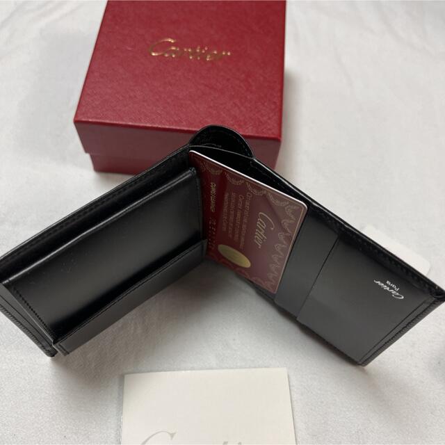 Cartier レザー折り財布