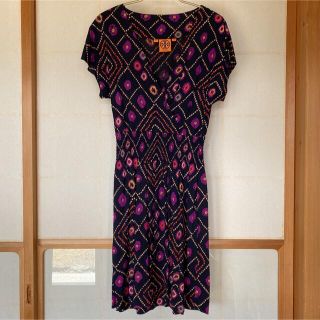 トリーバーチ(Tory Burch)の総柄カシュクールワンピース(ひざ丈ワンピース)