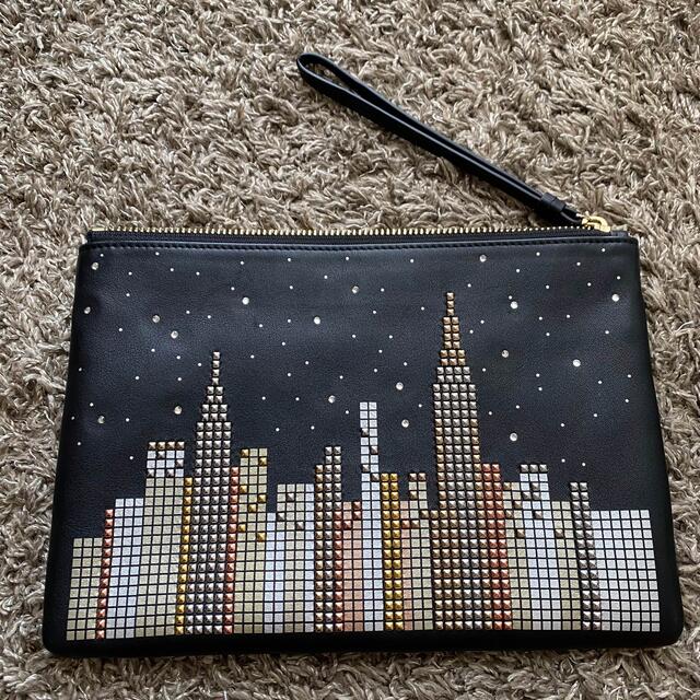 kate spade new york(ケイトスペードニューヨーク)の【Kate Spade NY】ケイトスペード 摩天楼スタッズ ポーチ レディースのファッション小物(ポーチ)の商品写真