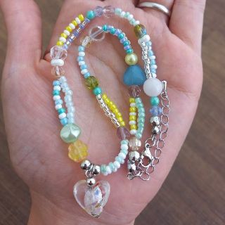 hand made beads necklace random×colorful(ネックレス)