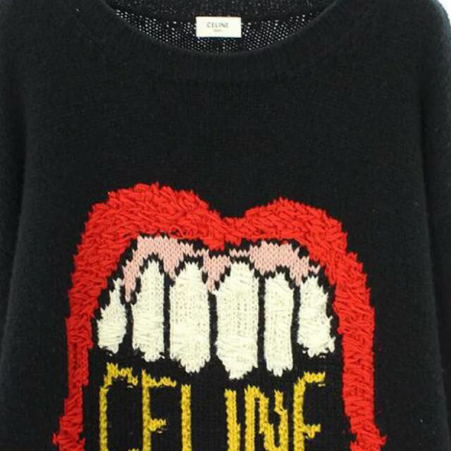 celine - マウスロゴ刺繍ルーズクルーネックセーターニットの通販 by celine - マウスロゴ刺繍ルーズクルーネックセーターニットの通販 by