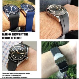 社外TUDOR チューダーチュードルブラックベイ ラバーベルト Dバックル
