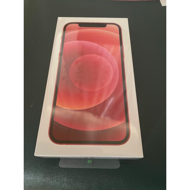 消費税無し iPhone - 新品 未開封 本体 RED 64GB iPhone12