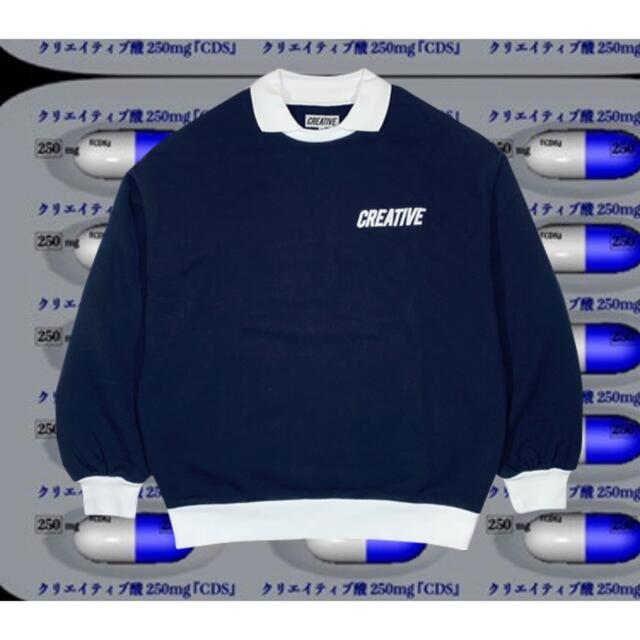 creative drug store collar sweatshirt