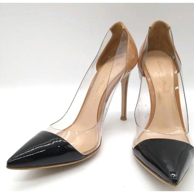 Gianvito Rossi PLEXI プレクシィ クリア バイカラー ヒール 超人気の