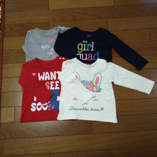 ベビーギャップ(babyGAP)の女の子　Ｔシャツ　80サイズ　4枚セット(Ｔシャツ)