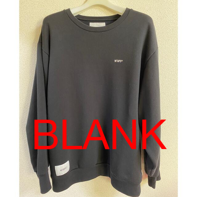 wtaps 19AW BLANK SWEATSHIRT BLACK  02 M