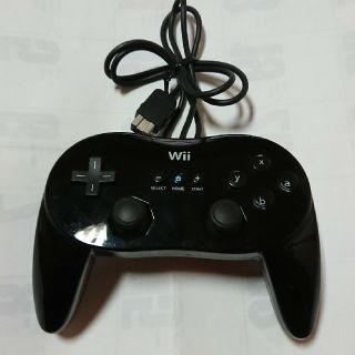 ウィー(Wii)のクラシックコントローラーPRO クロ ジャンク！送料込み！(その他)