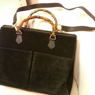 Gucci - GUCCI(グッチ)バンブー スエード 大きめ 2wayショルダー