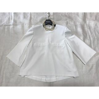 新品タグ付き☆FOXEY フォクシー　COOL BOW ブラウス　リボン　38