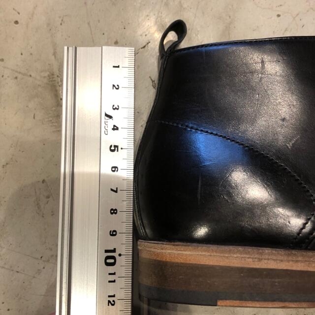 メンズ　チャッカブーツ　カジュアル　本革　革底　半ラバー　26㎝　黒 メンズの靴/シューズ(ブーツ)の商品写真