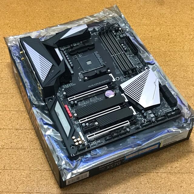 ［ジャンク品］GIGABYTE X570 AORUS MASTER rev1.1 スマホ/家電/カメラのPC/タブレット(PCパーツ)の商品写真