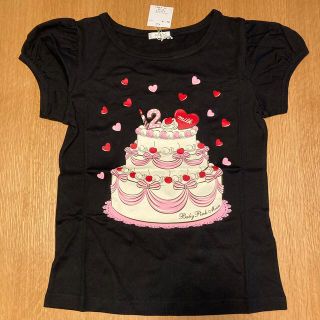 ミルク(MILK)の【新品タグ付き】MILKパフスリーブTシャツ 黒 BABY PINK MOON(Tシャツ(半袖/袖なし))