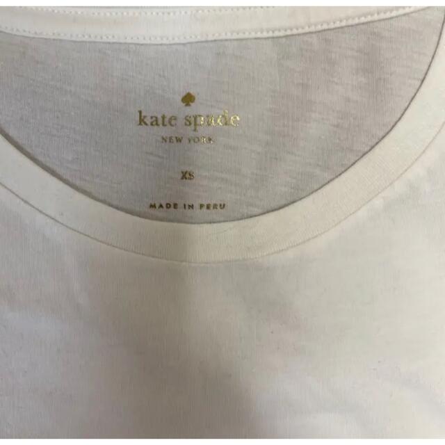 kate spade new york(ケイトスペードニューヨーク)のケイトスペイドニューヨーク　レディースTシャツ　XS レディースのトップス(Tシャツ(半袖/袖なし))の商品写真