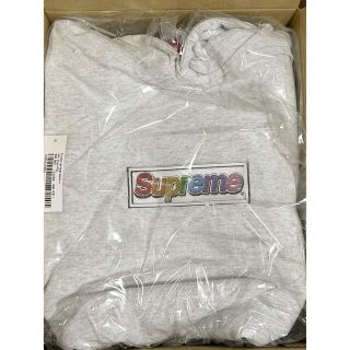 シュプリーム(Supreme)のXXL supreme Bling Box Logo grey(パーカー)