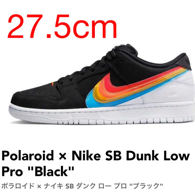 Polaroid × Nike SB Dunk Low Pro "Black"スニーカー