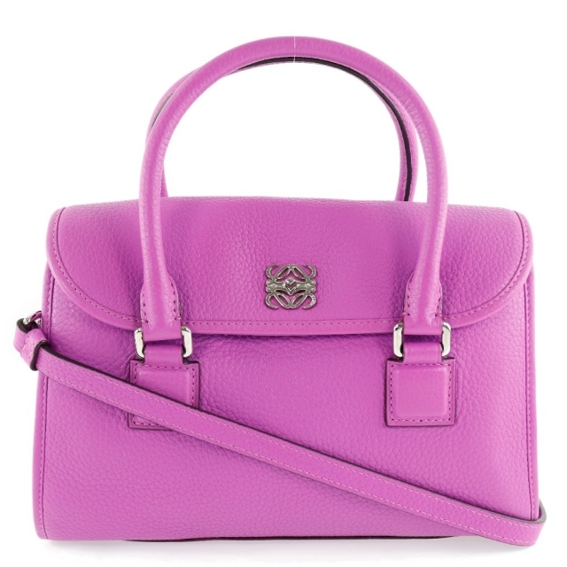 もらって嬉しい出産祝い LOEWE - ハンドバッグ レディース 紫 カーフ