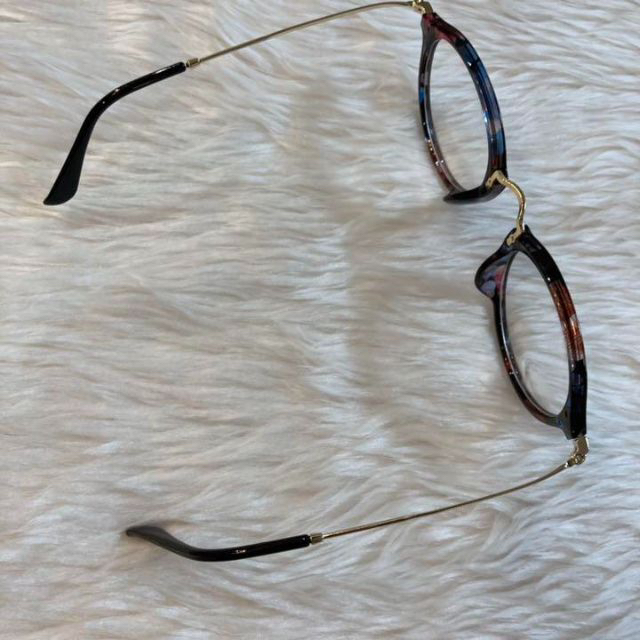 眼鏡メガネサングラスピンクブルーお洒落フレームレンズレディースラウンドボストン レディースのファッション小物(サングラス/メガネ)の商品写真