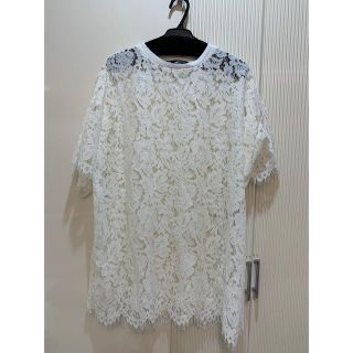 ザラ(ZARA)の新品　未使用　ZARA ザラ　レースブラウス(シャツ/ブラウス(半袖/袖なし))