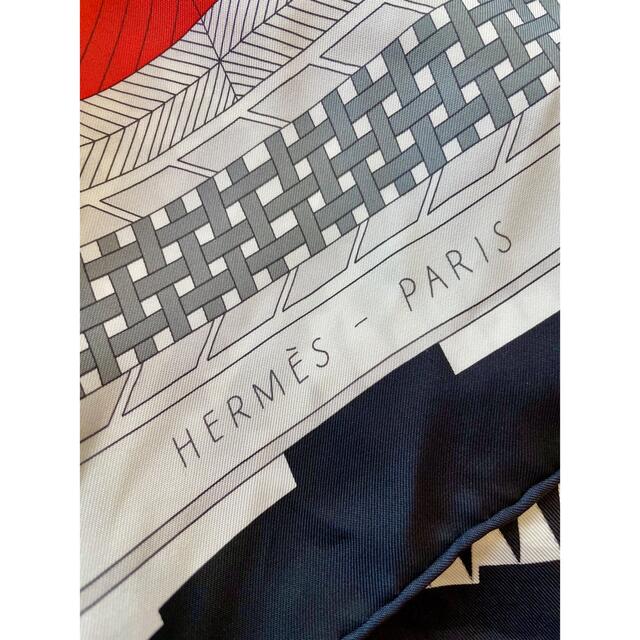Hermes(エルメス)の希少  HERMES エルメス カレ スカーフ 90 プロムナード  フォーブル レディースのファッション小物(バンダナ/スカーフ)の商品写真