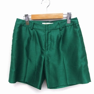チェスティ Chesty ショート パンツ サテン 光沢 グリーン 緑