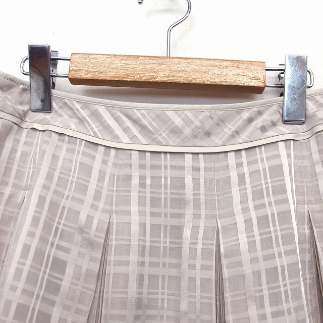 FRAGILE(フラジール)のフラジール FRAGILE フレア スカート 膝丈 綿混 チェック 柄 レディースのスカート(ひざ丈スカート)の商品写真
