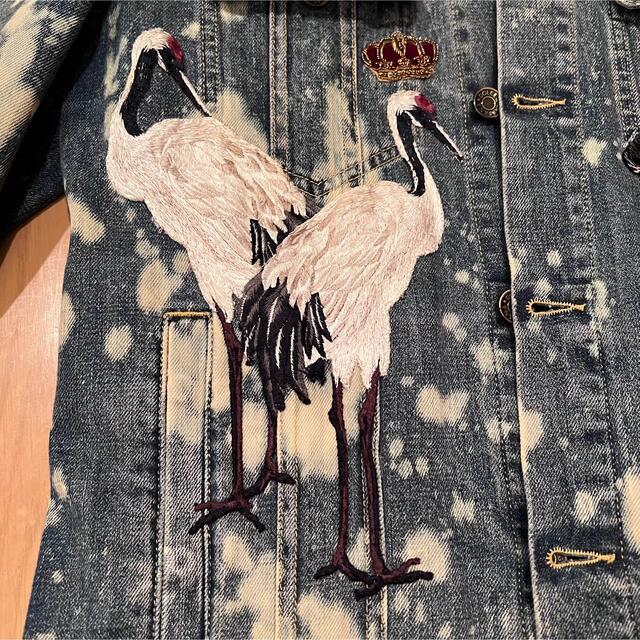 DOLCE&GABBANA - 希少 レア ドルガバ デニム ジャケット 刺繍 鶴 ...