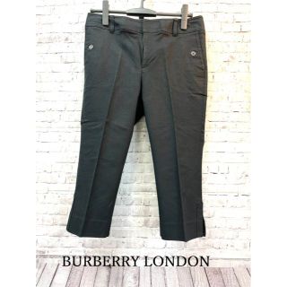 バーバリー(BURBERRY)のBURBERRY LONDON　レディース　麻混　7分丈パンツ 春夏　44(カジュアルパンツ)