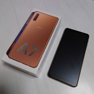 ギャラクシー(Galaxy)の【中古】【USED】Galaxy A7 ゴールド 楽天モバイル回線(スマートフォン本体)