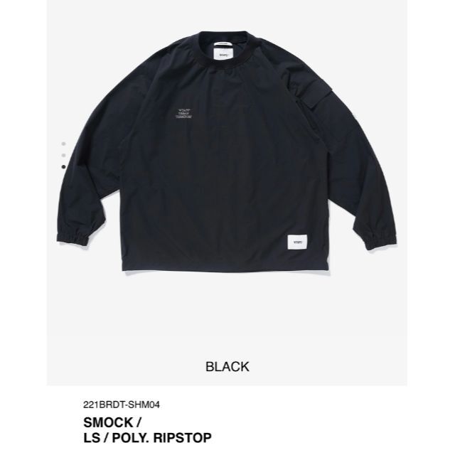 W)taps - BLACK XL 22SS WTAPS SMOCK / LS / POLY. Rの通販 by W)taps - BLACK XL 22SS WTAPS SMOCK / LS / POLY. Rの通販 by