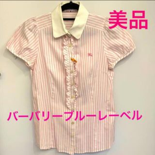 バーバリーブルーレーベル(BURBERRY BLUE LABEL)の5／25日価格！！バーバリーブルーレーベル⭐️ブラウス　38(シャツ/ブラウス(半袖/袖なし))