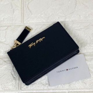 トミーヒルフィガー(TOMMY HILFIGER)の9【新品】トミーヒルフィガー レディース ネイビー コインケース ミニ財布(コインケース)