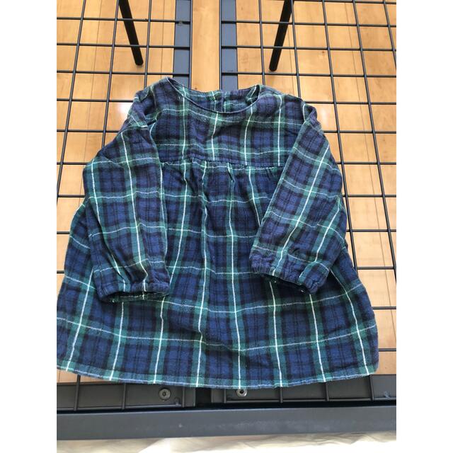 MUJI (無印良品)(ムジルシリョウヒン)のチュニック キッズ/ベビー/マタニティのベビー服(~85cm)(シャツ/カットソー)の商品写真