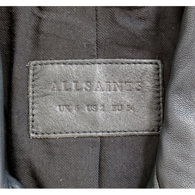 ★ 美品 ALLSAINTS シープレザージャケット 革ジャン ダブルライダース