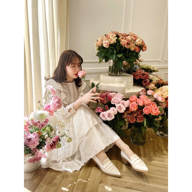 herlipto 新色】Two-Tone Ruffled Lace Dress - ロングワンピース ...