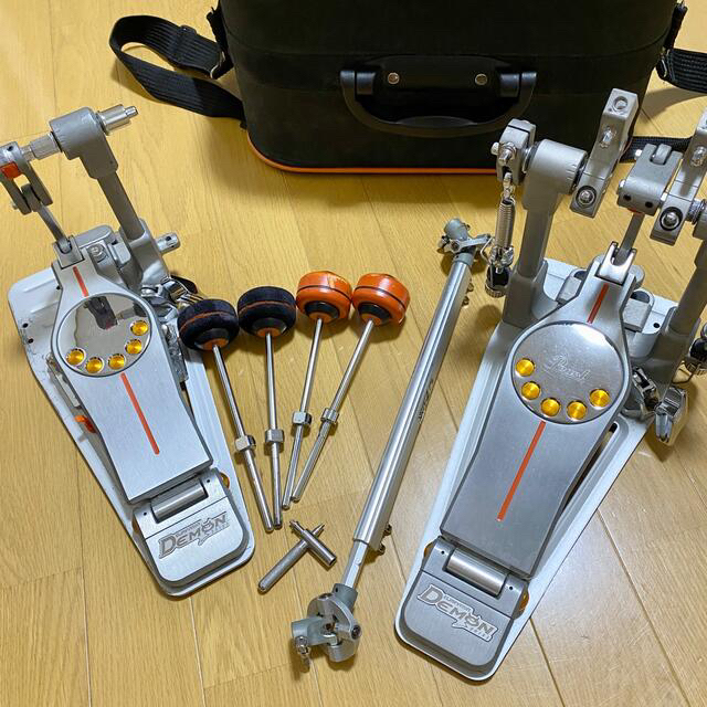 中古】DEMONツインペダルP-3002D(P-3002DL/P-3001D) 品質満点! 49.0