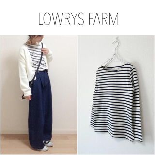 ローリーズファーム(LOWRYS FARM)のLOWRYS FARM ボーダーカットソー(カットソー(長袖/七分))