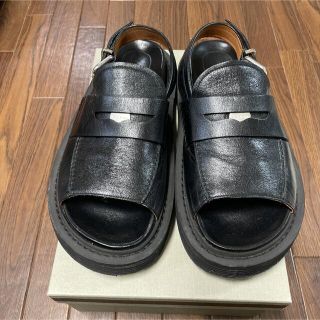 19ss MARNI パテントレザーサンダル