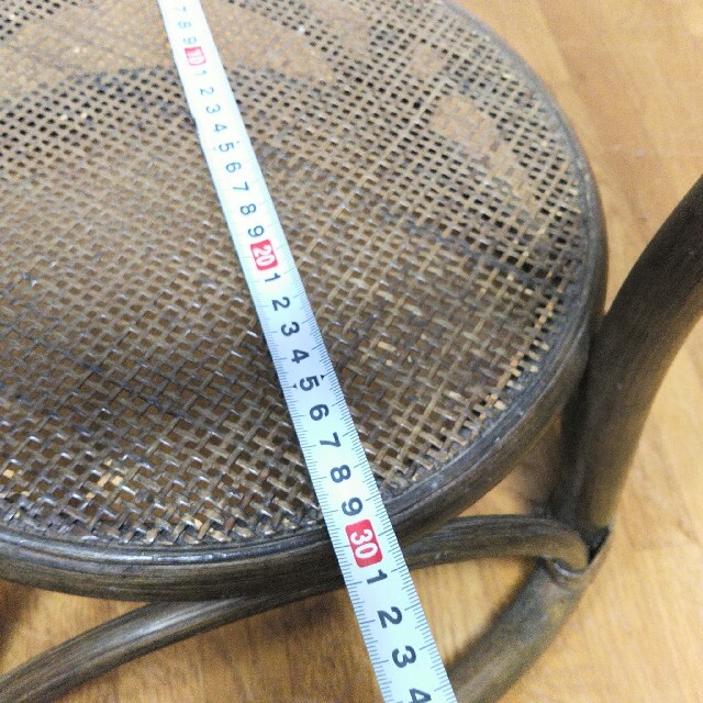 【アンティーク】籐 ラタン製 ガラステーブル 9