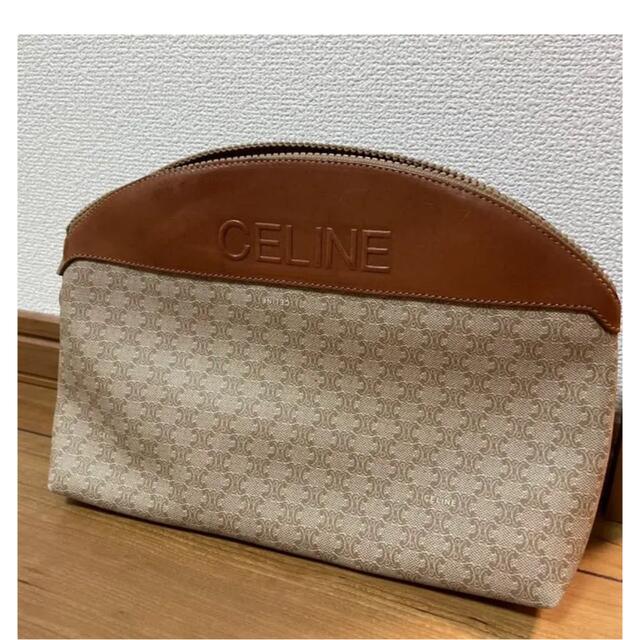 CELINE付属品CELINE  セリーヌ  マカダム柄　本革  セカンドバッグ　ポーチ