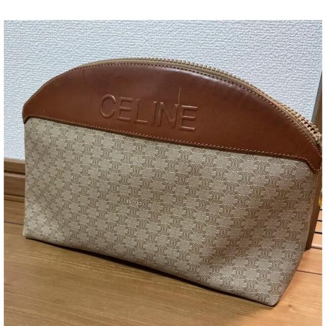 CEFINE(セフィーヌ)のCELINE  セリーヌ  マカダム柄　本革  セカンドバッグ　ポーチ レディースのバッグ(クラッチバッグ)の商品写真