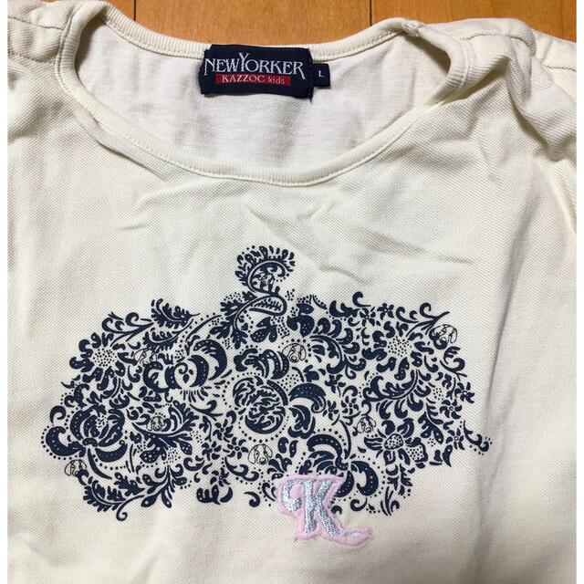 NEWYORKER(ニューヨーカー)の未使用　NEWYORKER kazzoc Tシャツ　ノースリーブ　120〜130 キッズ/ベビー/マタニティのキッズ服女の子用(90cm~)(Tシャツ/カットソー)の商品写真