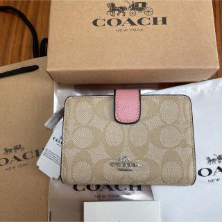 コーチ(COACH)のCOACH／２つ折り財布＃ピンク(財布)