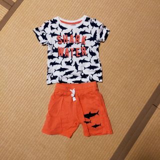 エイチアンドエム(H&M)のＨ＆Ｍ セット売り。1歳半～Tシャツ、ハーフパンツ(Ｔシャツ)