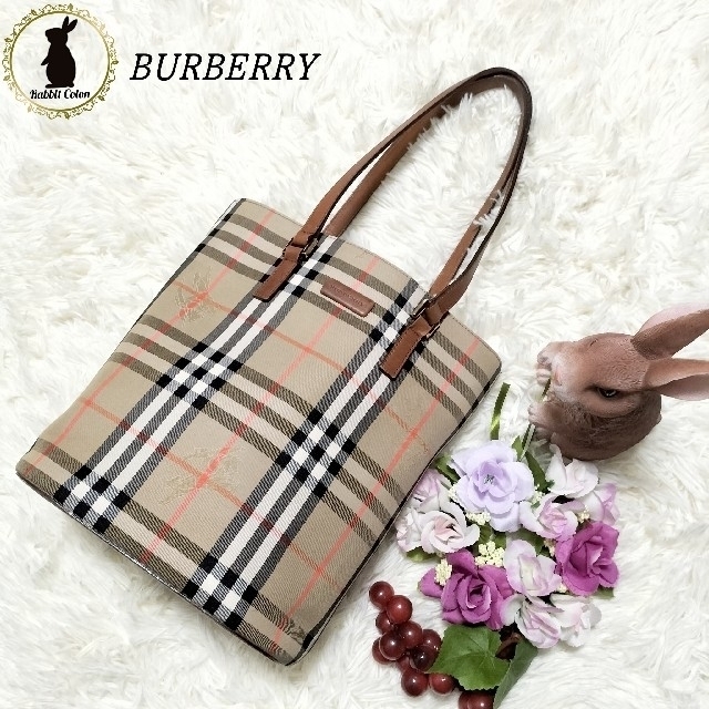 BURBERRY - バーバリー トートバッグ バケツ型 シャドーホース ノバ