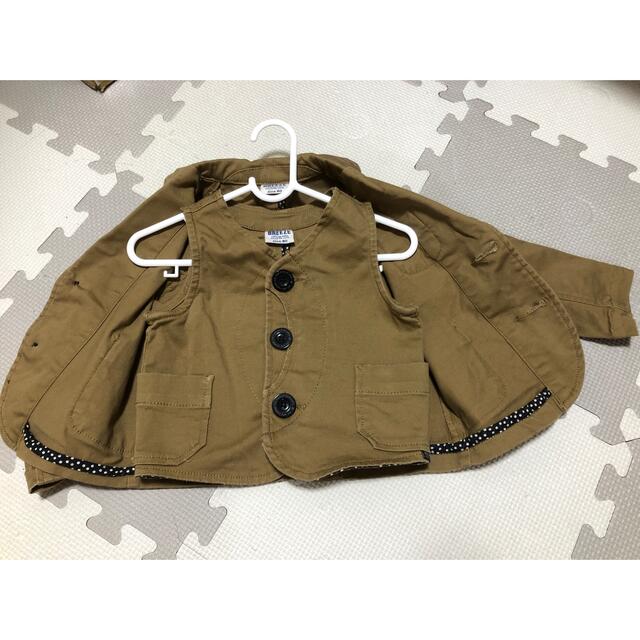 BREEZE(ブリーズ)の子供用ジャケット・ベストのset キッズ/ベビー/マタニティのベビー服(~85cm)(セレモニードレス/スーツ)の商品写真