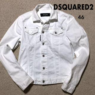 ディースクエアード(DSQUARED2)のDSQUARED2 デニムジャケット 白 46/ディースクエアード Gジャン(Gジャン/デニムジャケット)