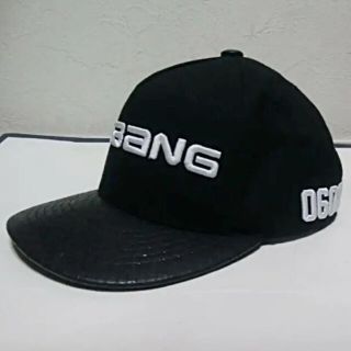 ニューエラー(NEW ERA)のＢＩＧＢＡＮＧビッグバンＹＧ製黒クロコバイカラースナップバックキャップフリー新品(キャップ)