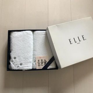 エル(ELLE)の新品　ELLE   シンプル　フェイスタオル(タオル/バス用品)