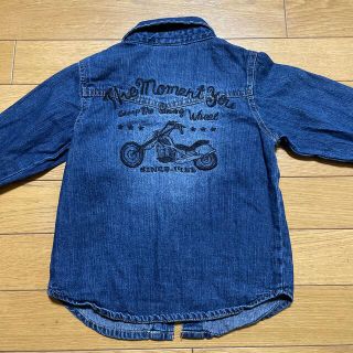 ファニーストーリー(FUNNY STORY)のFUNNY STORY デニムシャツ110 バイク刺繍(ジャケット/上着)